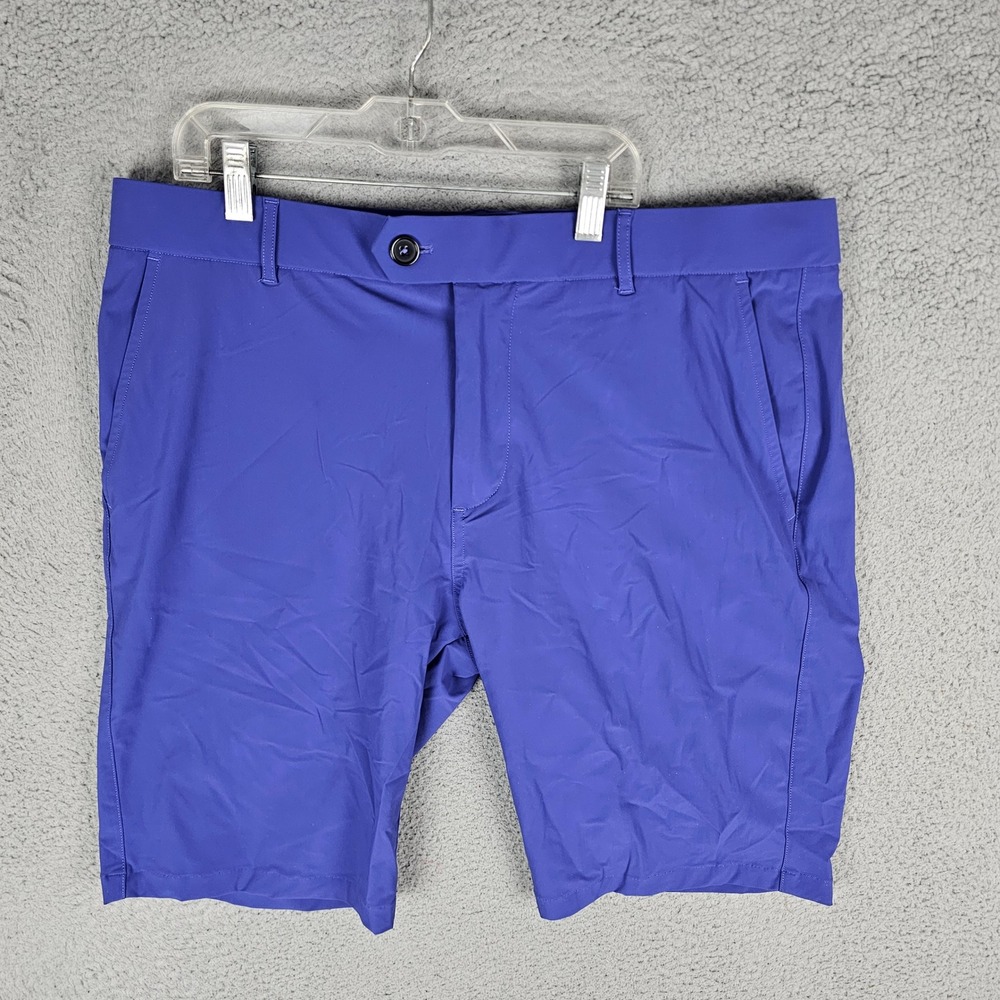 Greyson Shorts Mens 36 Purple Golf Performance Chino Stretch